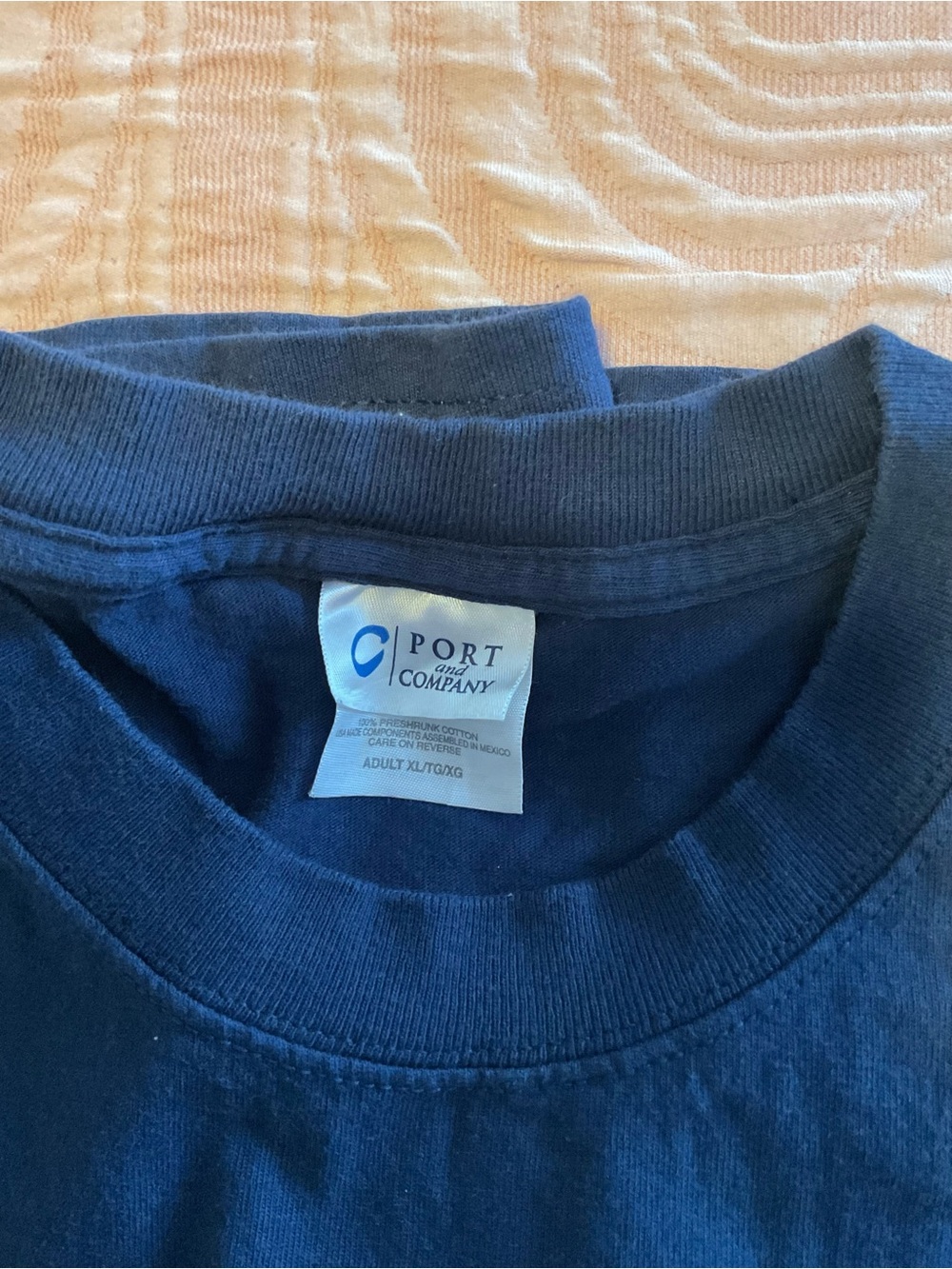 Port and Company Navy Short-Sleeve MAPEI Logo Tee - Picture 5 of 5